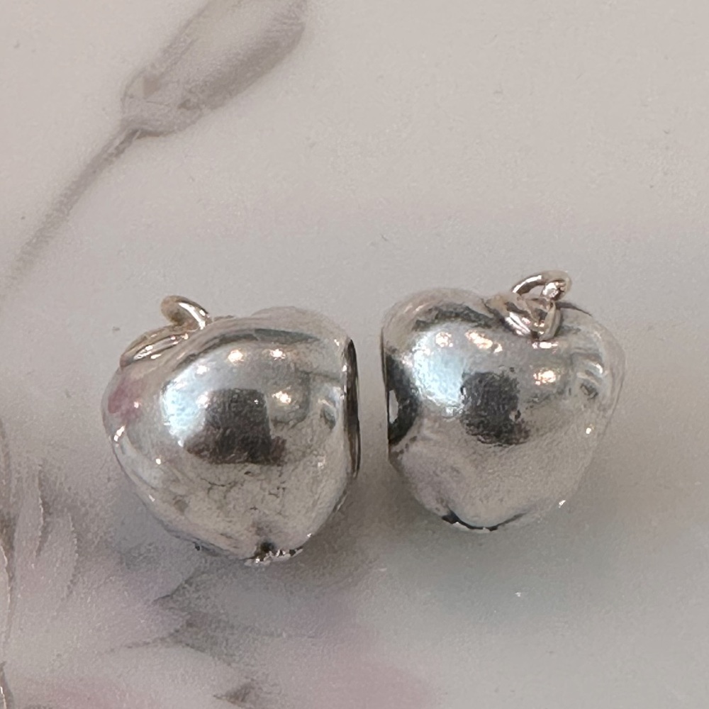 1 Authentic Retired Pandora Sterling Silver & 14KT Gold Apple Charm